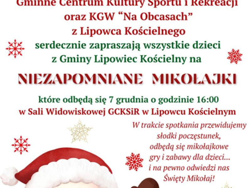 Zaproszenie na Mikołajki