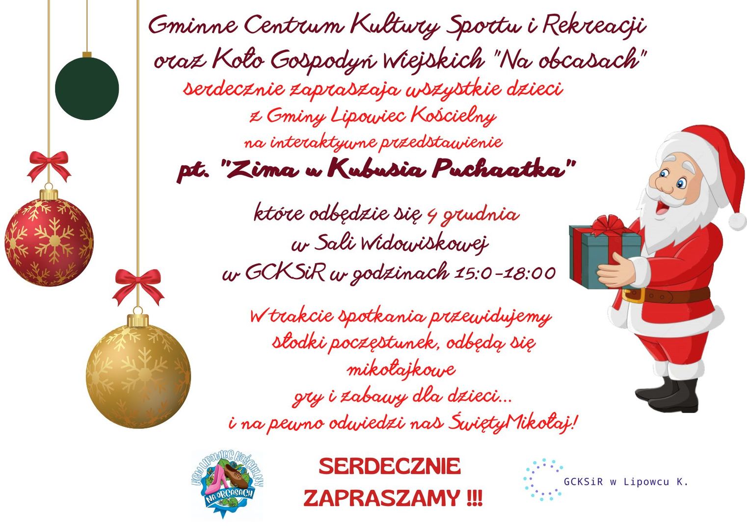 Zaproszenie na Mikołajki