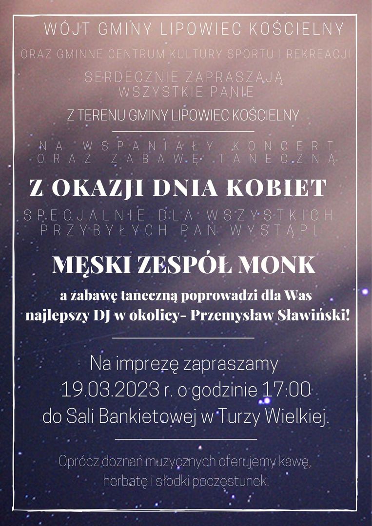 Zaproszenie na Dzień Kobiet