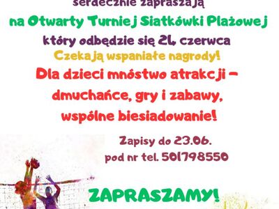 Zaproszenie siatkówka plażowa