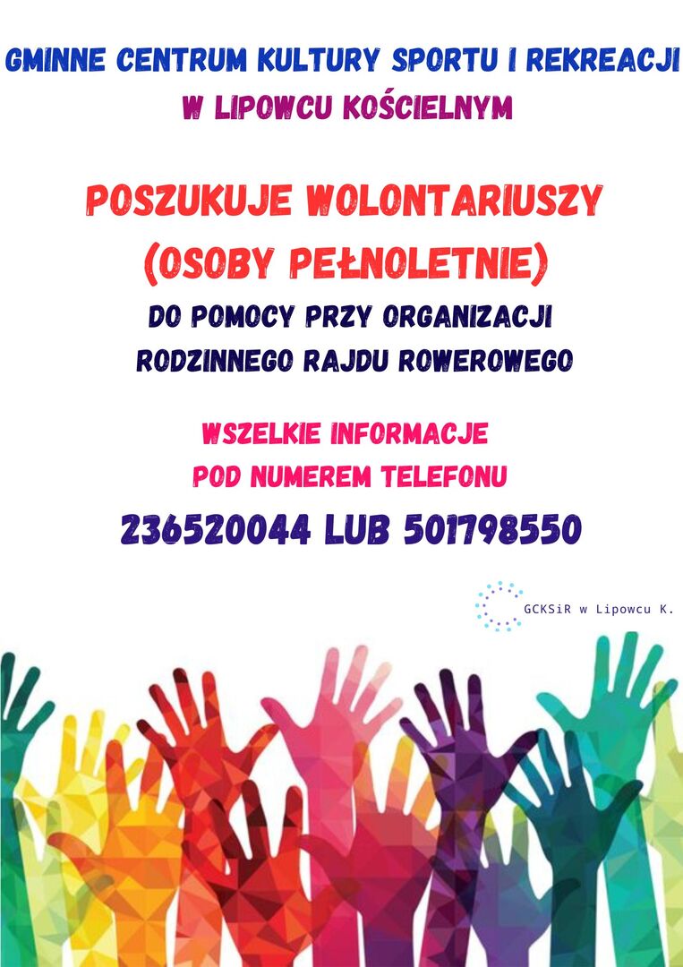 Poszukujemy wolontariuszy