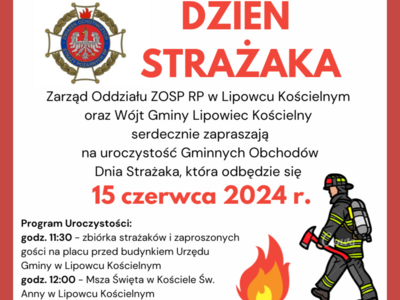 Zaproszenie na Dzień Strażaka 2024r.