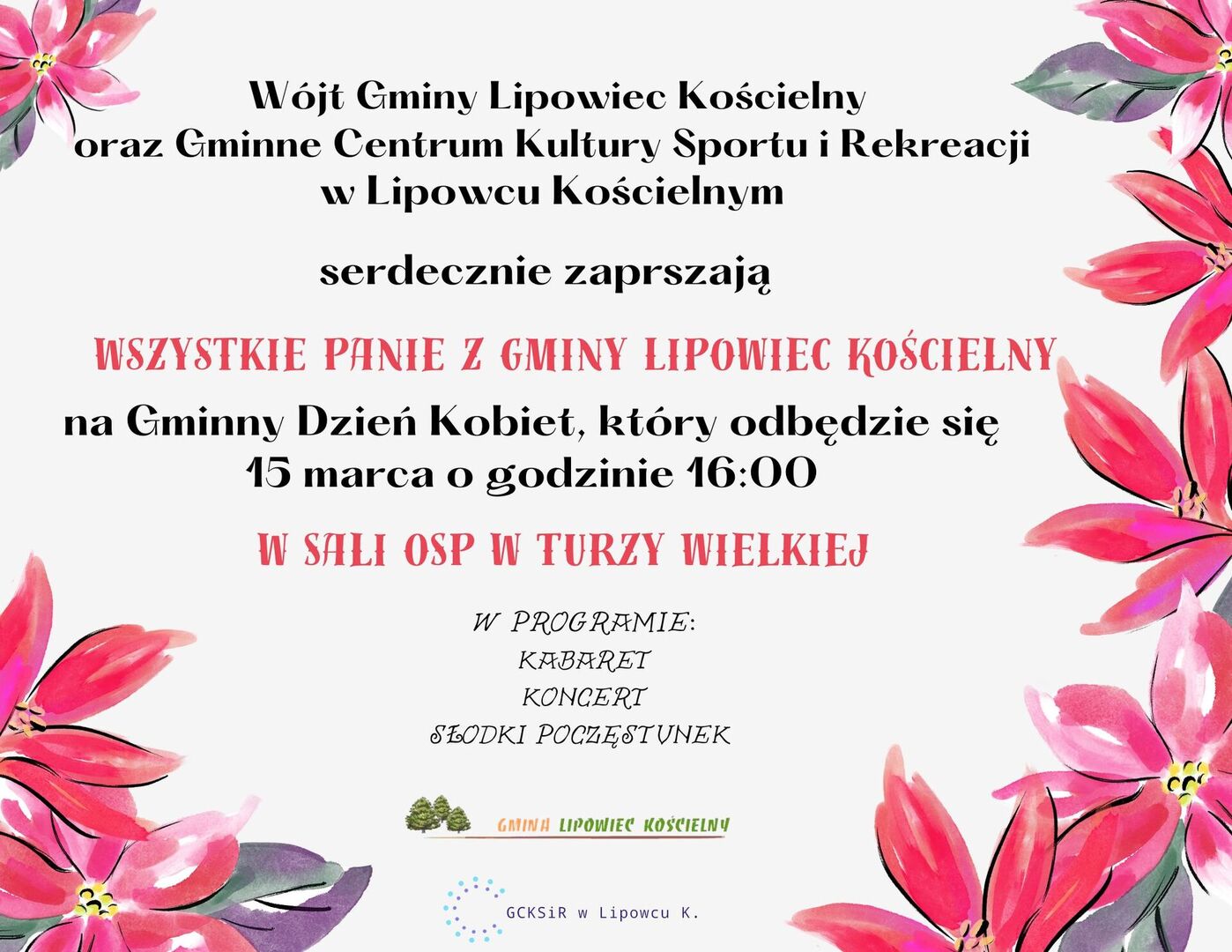 Zaproszenie na Dzień Kobiet