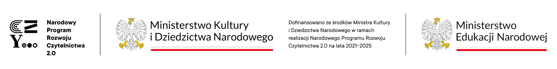 Narodowy Program Rozwoju Czytelnictwa - logotypy