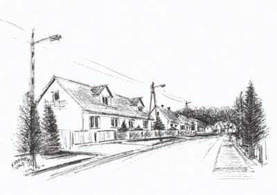 JANIEWICE – droga przez wieś