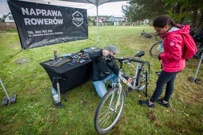 "Na dwóch kółkach przez Pomorze Zachodnie" - rajd rowerowy na trasie  Sławno - Łętowo - Sławno - 14 października 2023 r.