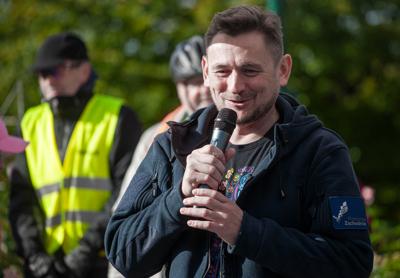 "Na dwóch kółkach przez Pomorze Zachodnie" - rajd rowerowy na trasie  Sławno - Łętowo - Sławno - 14 października 2023 r.