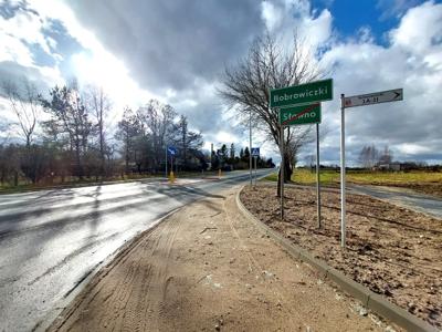 Przejście dla pieszych przez DK nr 6 w Bobrowiczkach