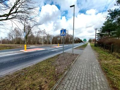 Przejście dla pieszych przez DK nr 6 w Bobrowiczkach