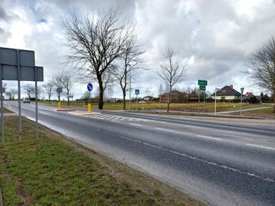 Przejście dla pieszych przez DK nr 6 w Bobrowiczkach