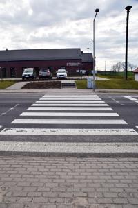 Aktywne przejście dla pieszych przez DK6 przy Przedszkolu Gminnym w Bobrowicach