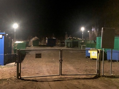 Oświetlenie i zabezpieczenia zamontowano w Puncie Selektywnej Zbiórki Odpadów Komunalnych w Warszkowie