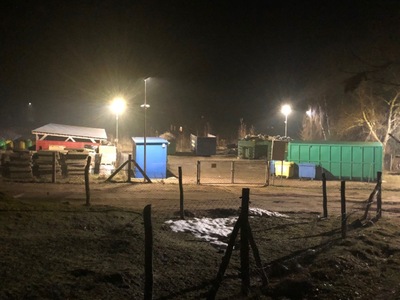 Oświetlenie i zabezpieczenia zamontowano w Puncie Selektywnej Zbiórki Odpadów Komunalnych w Warszkowie