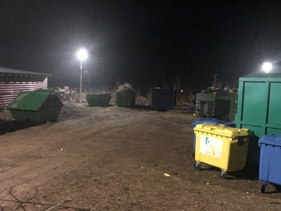 Oświetlenie i zabezpieczenia zamontowano w Puncie Selektywnej Zbiórki Odpadów Komunalnych w Warszkowie