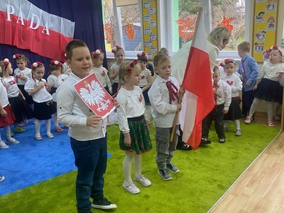 Obchody Święta Niepodległości w Przedszkolu Gminnym w Gwiazdowie