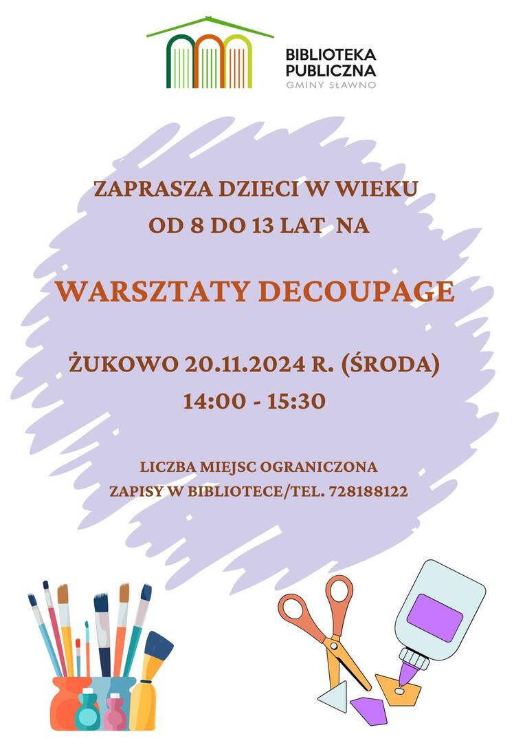 
Warsztaty Decoupage dla dzieci