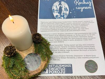 
Betlejemskie Światło Pokoju dotarło do Gminy Sławno!
