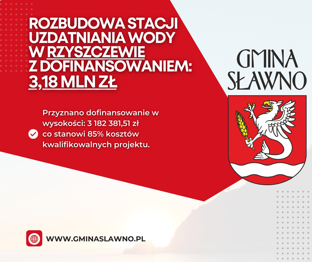 Nowe inwestycje wodociągowe w Gminie Sławno 