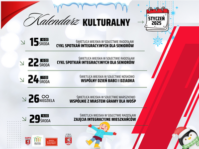 Kalendarz Kulturalny - Styczeń 2025
