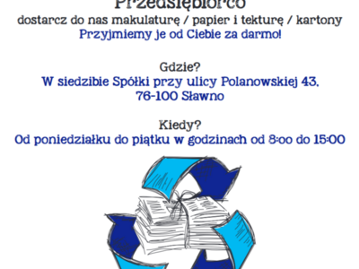 Wznowienie akcji przyjmowania makulatury od firm!