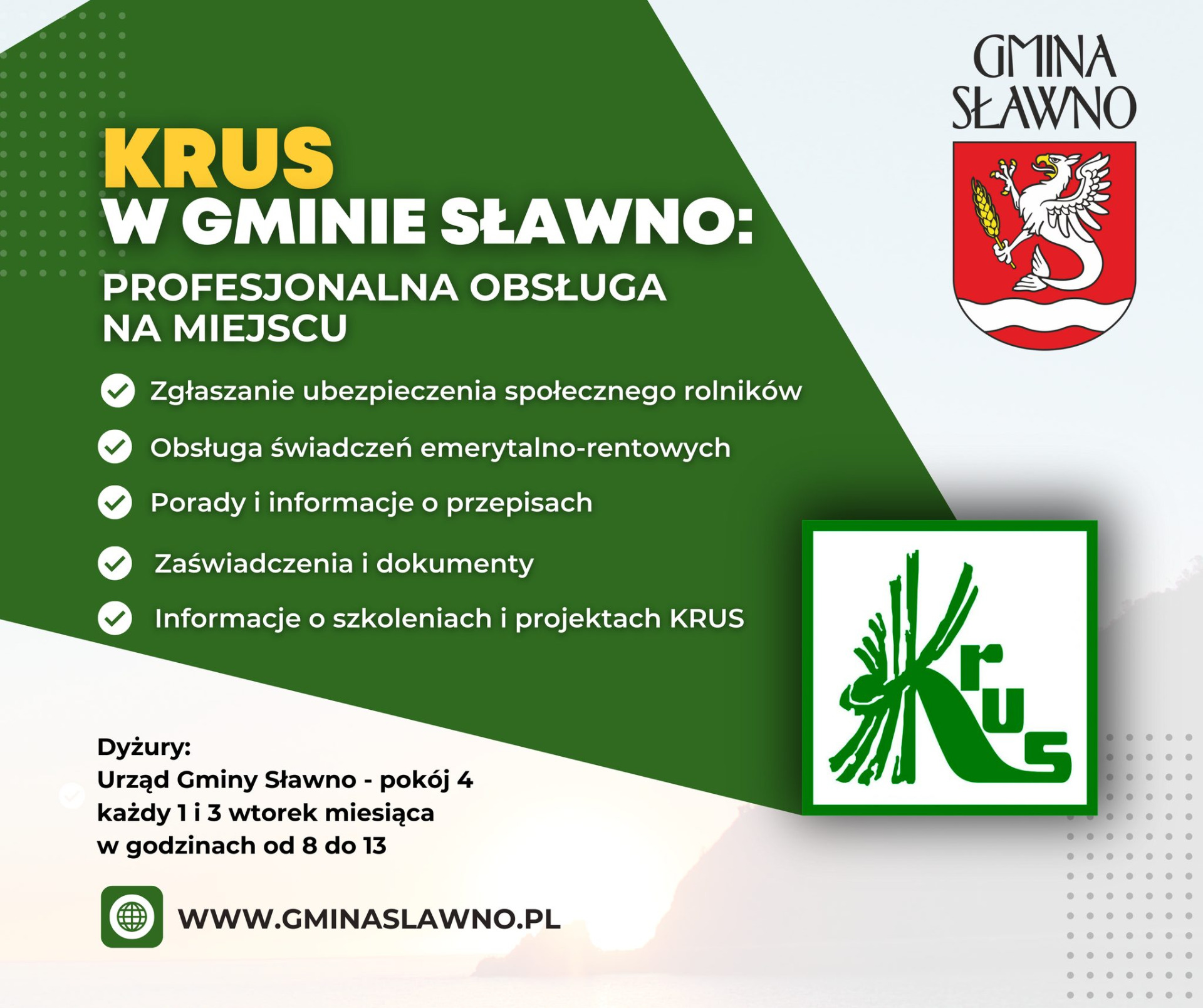 KRUS w Gminie Sławno 