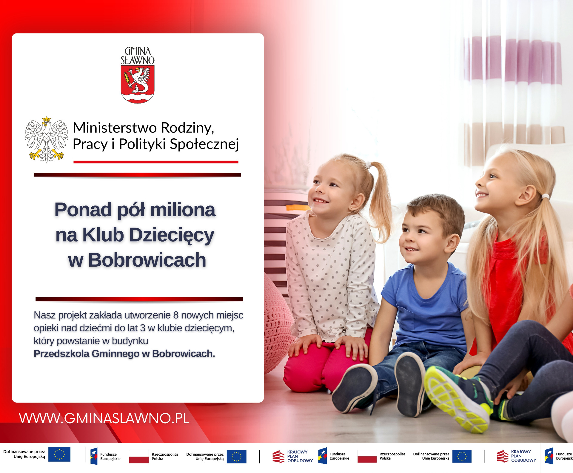  Ponad pół miliona na Klub Dziecięcy w Bobrowicach! 