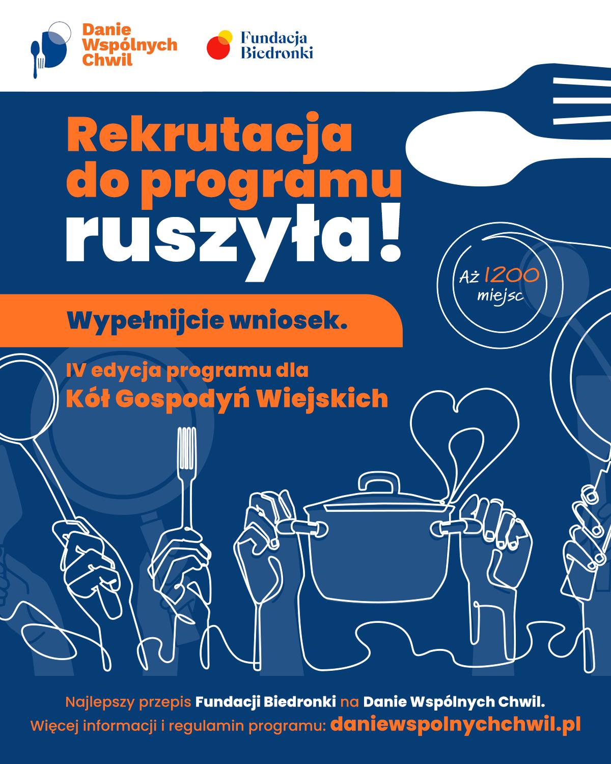 IV edycja programu "Danie Wspólnych Chwil" dla Kół Gospodyń Wiejskich