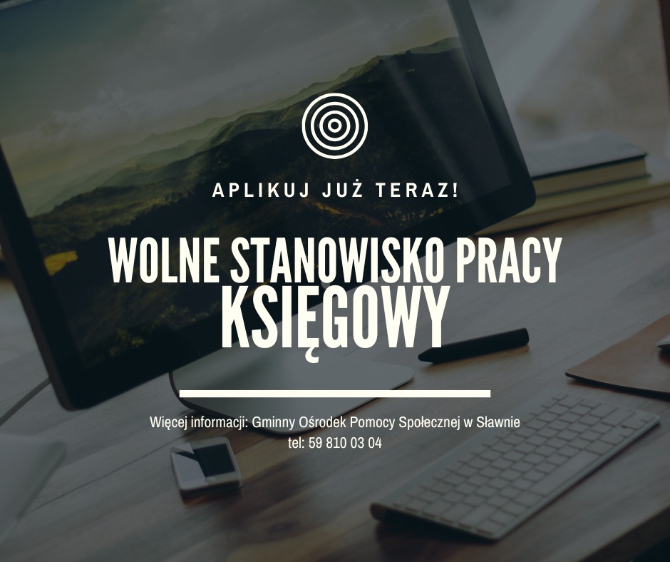 GOPS w Sławnie ogłasza nabór na wolne stanowisko urzędnicze