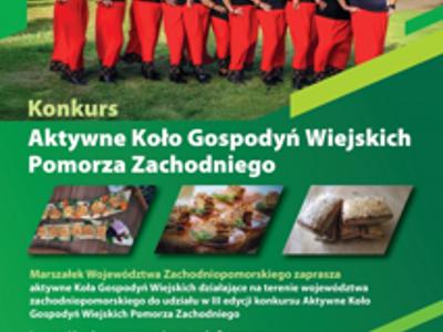 Rusza III edycja konkursu „Aktywne Koło Gospodyń Wiejskich Pomorza Zachodniego”
