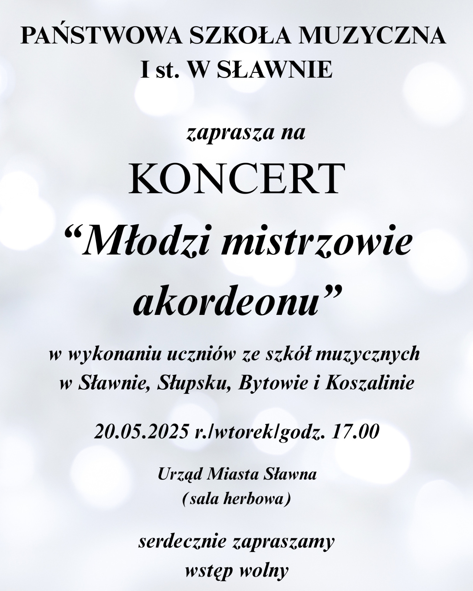 KONCERT: „Młodzi mistrzowie akordeonu”