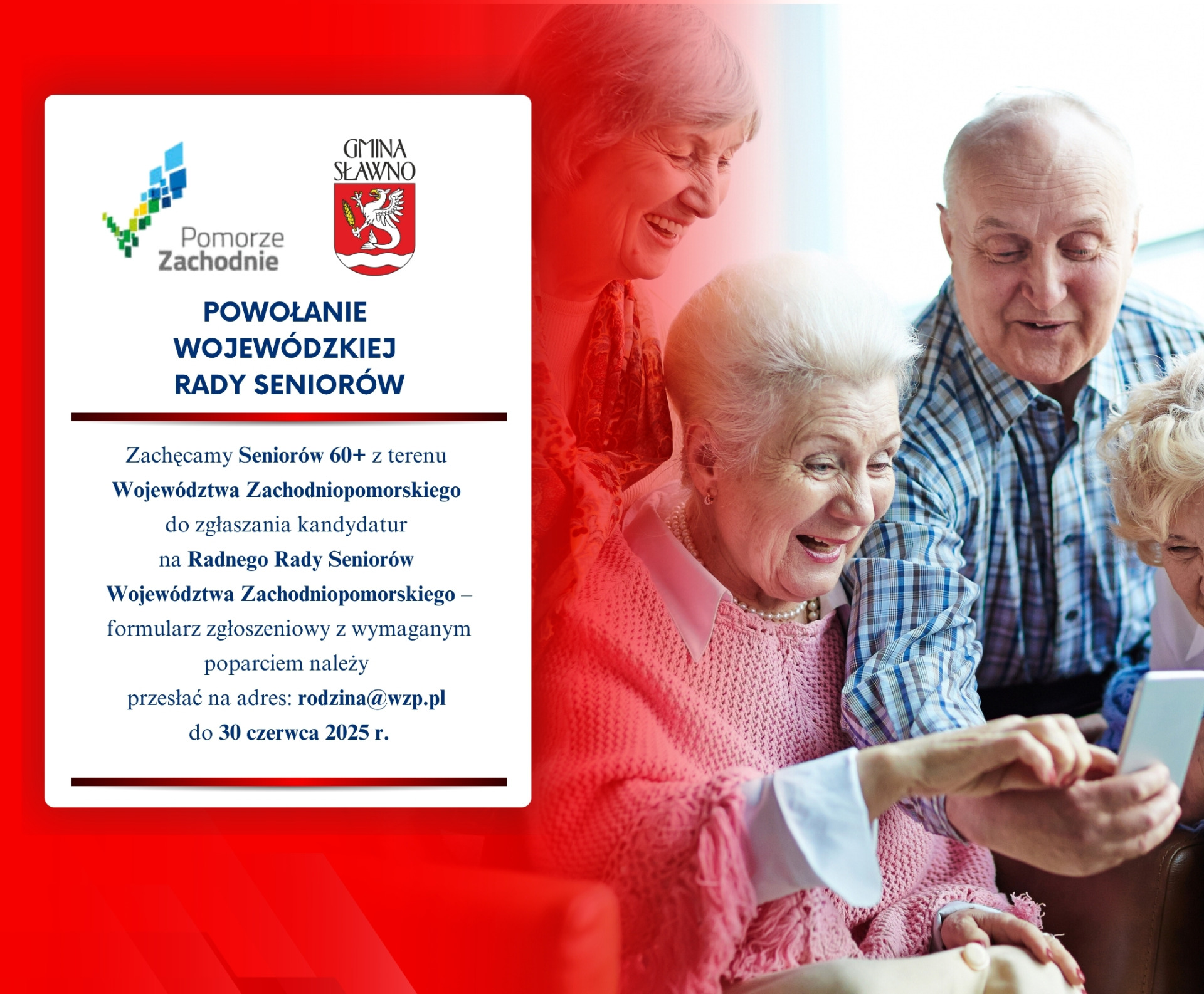 Nabór do Rady Seniorów Województwa Zachodniopomorskiego