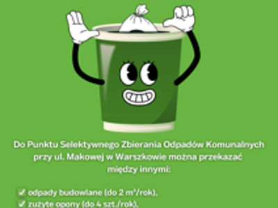 PSZOK w Warszkowie - Przypomnienie dla mieszkańców Gminy Sławno