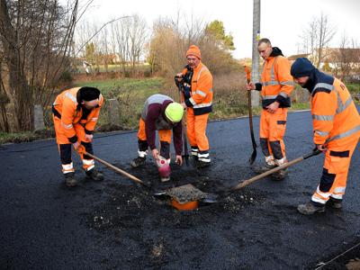Postępy prac drogowych we Wrześnicy