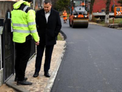 Postępy prac drogowych we Wrześnicy