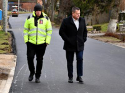 Postępy prac drogowych we Wrześnicy