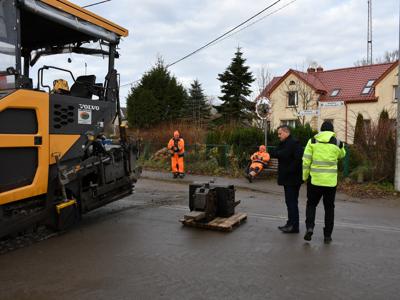 Postępy prac drogowych we Wrześnicy