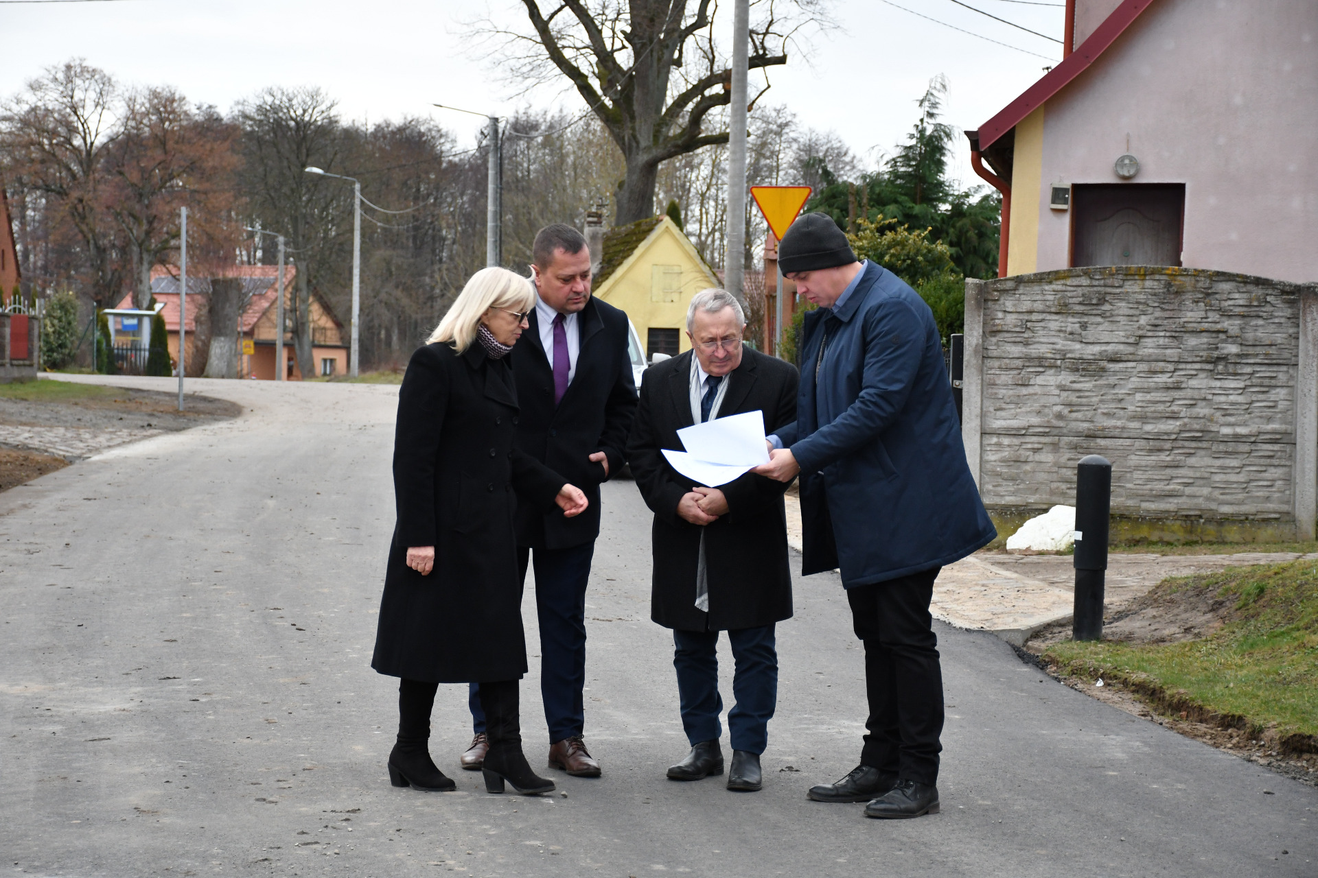 Postępy prac drogowych we Wrześnicy