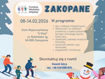 Zimowisko 2026 w Zakopanem – ostatnie dni zapisów