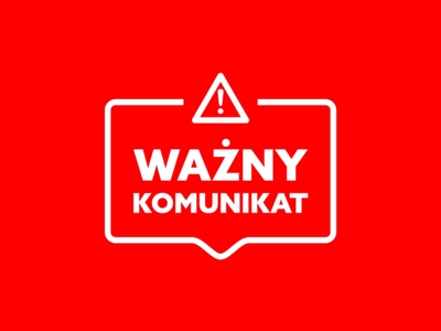 ważny komunikat