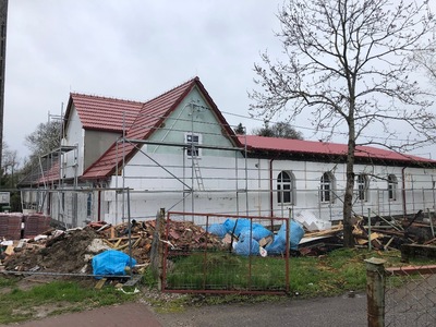 Remontowana świetlica w Boleszewie