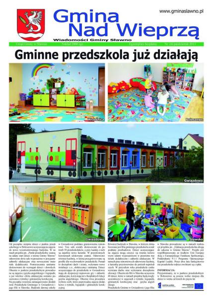 Gmina Nad Wieprzą. Wiadomości Gminy Sławno. Nr 6 - październik 2013