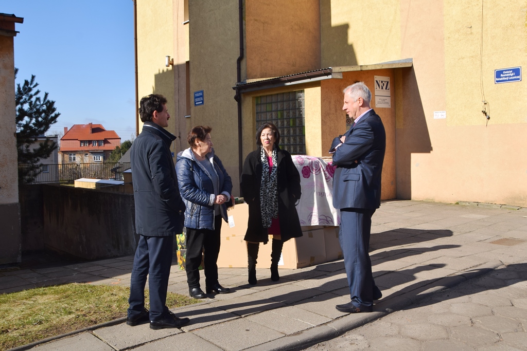 Przekazanie kocy i pościeli dla Szpitala Powiatowego w Sławnie