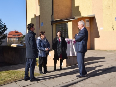 Przekazanie kocy i pościeli dla Szpitala Powiatowego w Sławnie