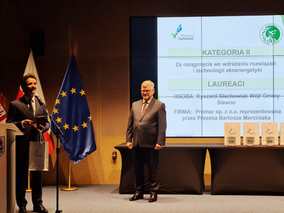 Laureat w regionalnym konkursie "Zielony Feniks" - Ryszard Stachowiak, Wójt Gminy Sławno