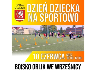 Dzień Dziecka na sportowo-plakat