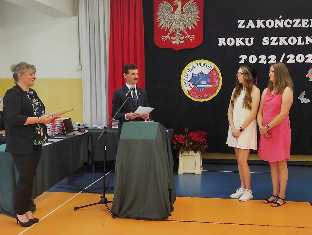 Oliwia Stanik - najlepsza absolwentka szkół Gminy Sławno (średnia ocen: 5,71)