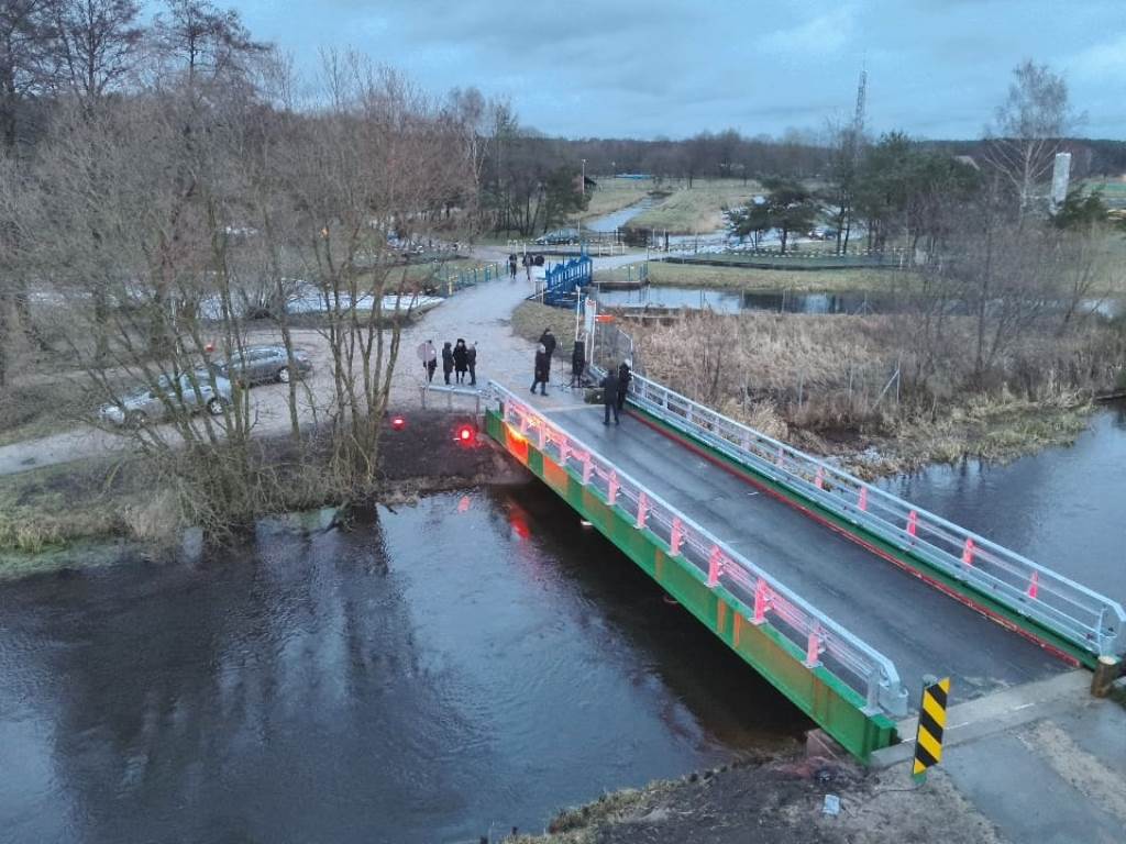 Most na kanale miejskim w Pomiłowie