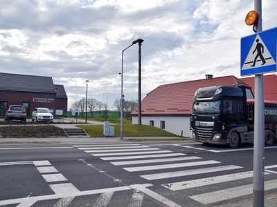 Aktywne przejście dla pieszych w Bobrowicach