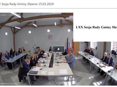 LXX Sesja Rady Gminy Sławno