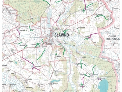 Sieć dróg gminnych i powiatowych - wybudowanych/przebudowanych i planowanych do modernizacji/budowy